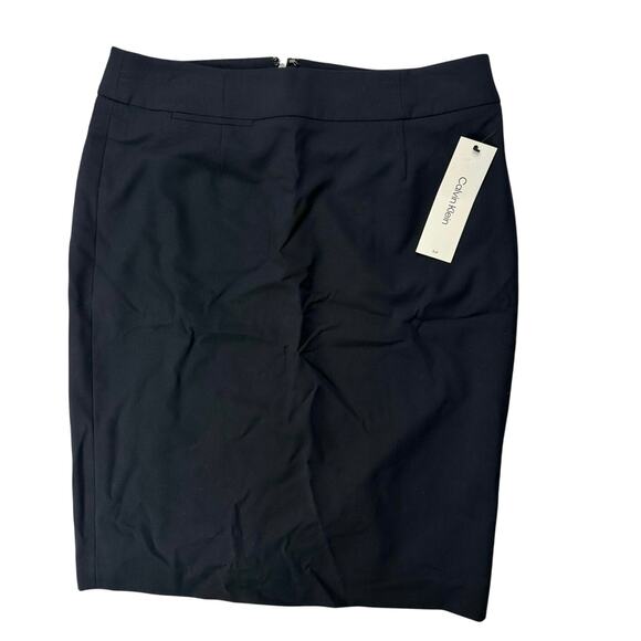 Calvin Klein Skirt Womens Size 6 Black Stretch - Picture 1 of 6